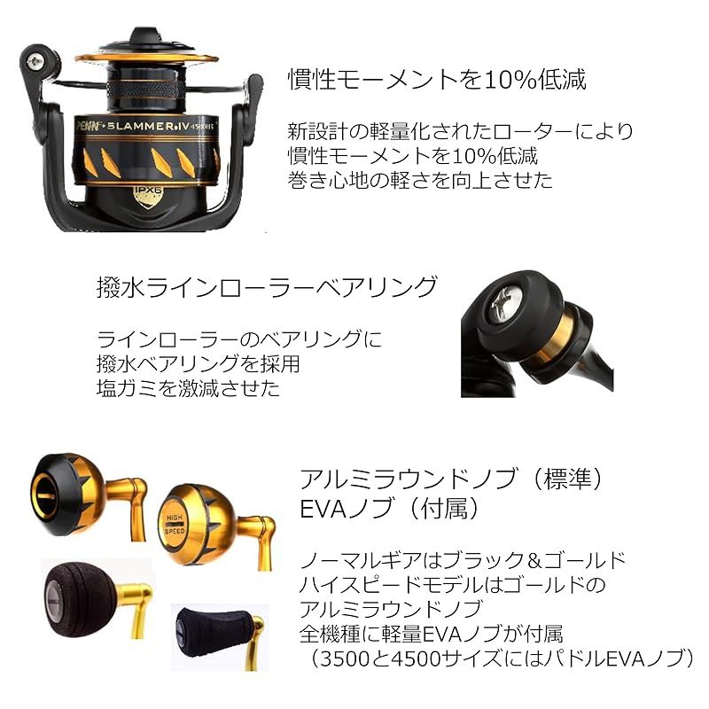 PENN (ペン) SLAMMER IV 4500 スラマー4 4500番 スピニングリール