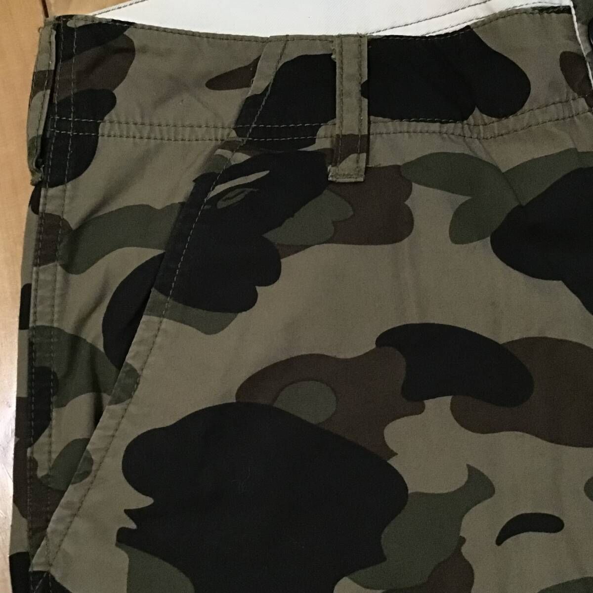 BAPE 1st camo green カーゴ ハーフパンツ Mサイズ a bathing ape