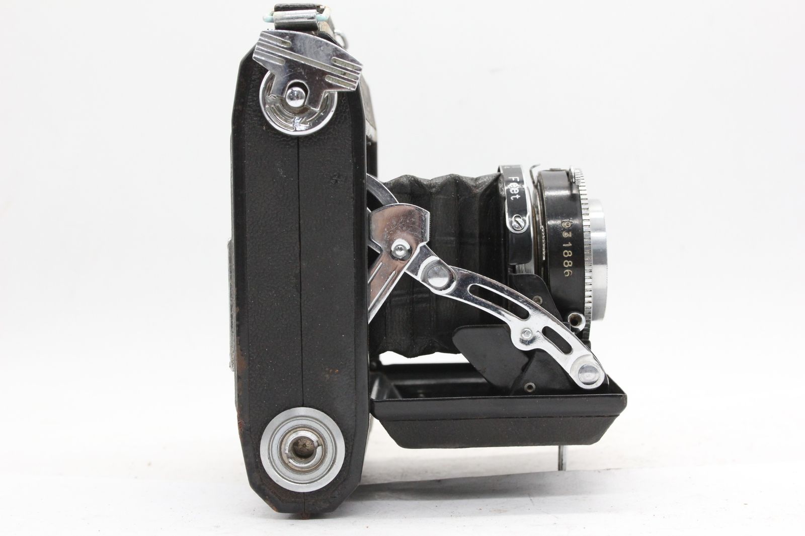 【美品】Pearl Ⅲ 蛇腹カメラ／Hexar 75mm f3.5 Exc+5 for this age] KONICA PEARL III Rangefinder Camera