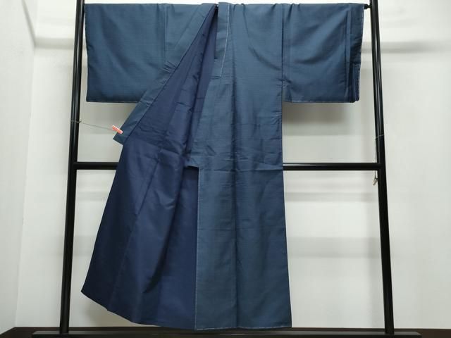 平和屋着物○男性 本場大島紬 薩摩結城 色無地 油色 正絹 逸品 CAAU2778yc