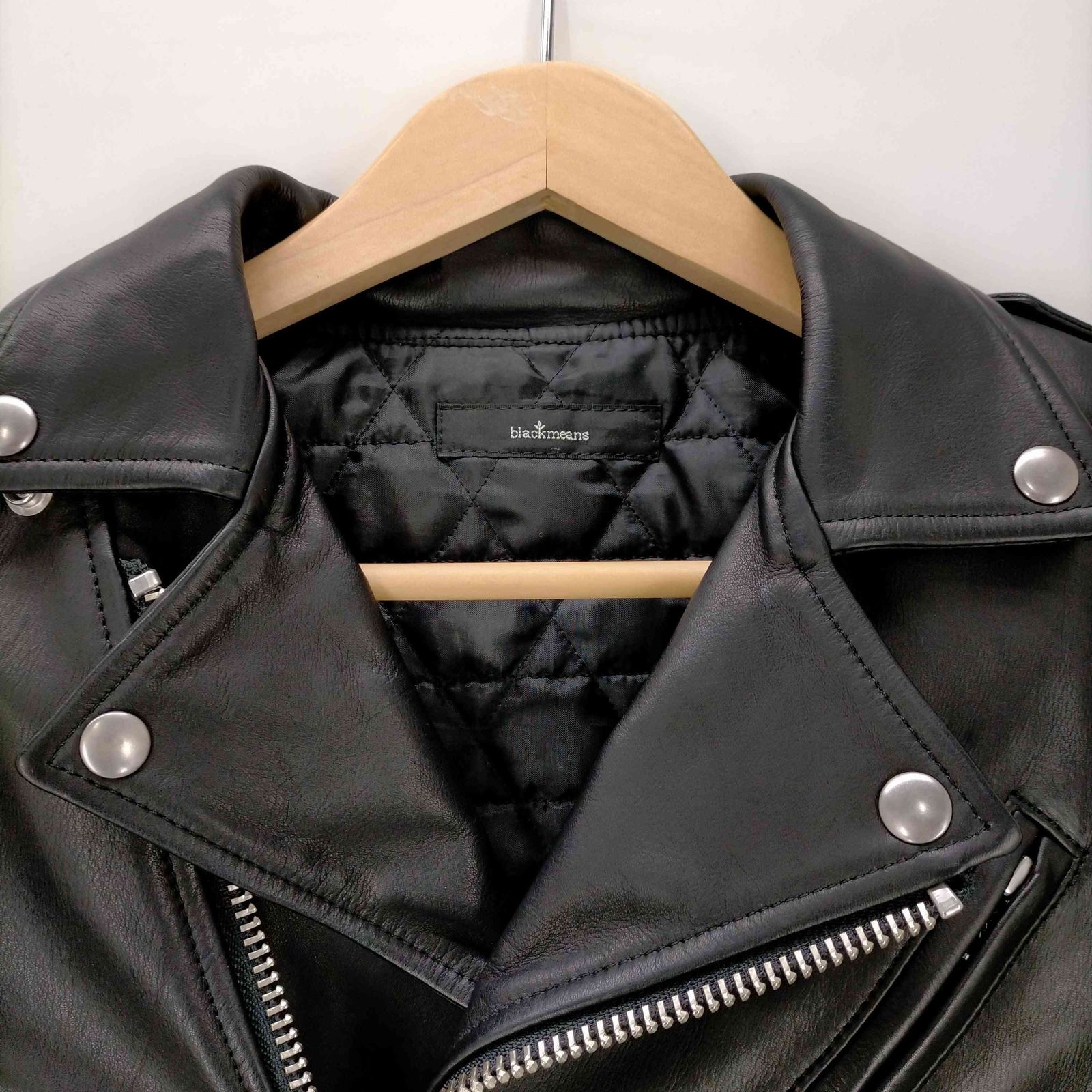 ブラックミーンズ BLACKMEANS COW LEATHER ダブルライダース