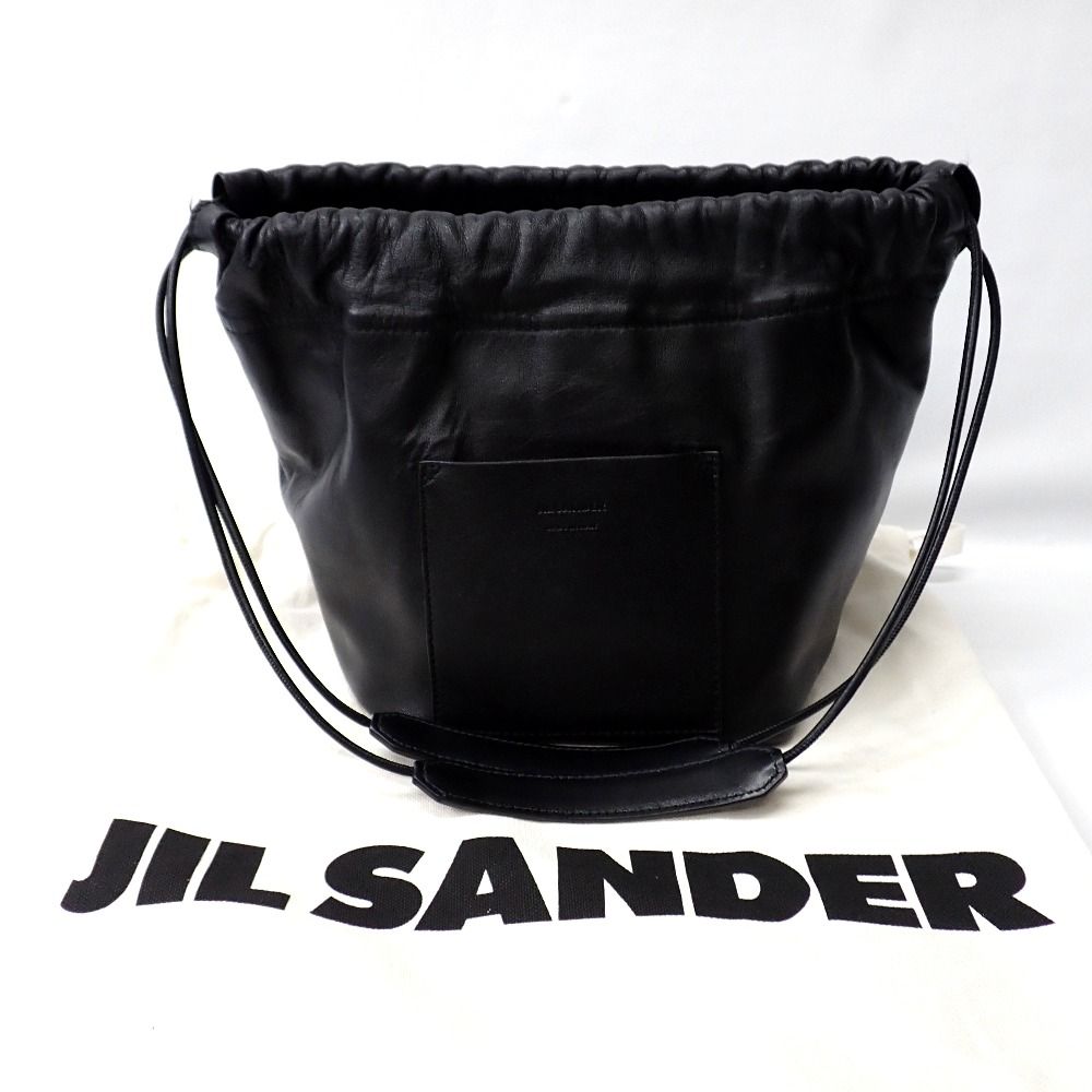 FtTh999211 ジルサンダー ボディバッグ ドローストリングバッグ J07WG0027 ブラック レディース JIL SANDER