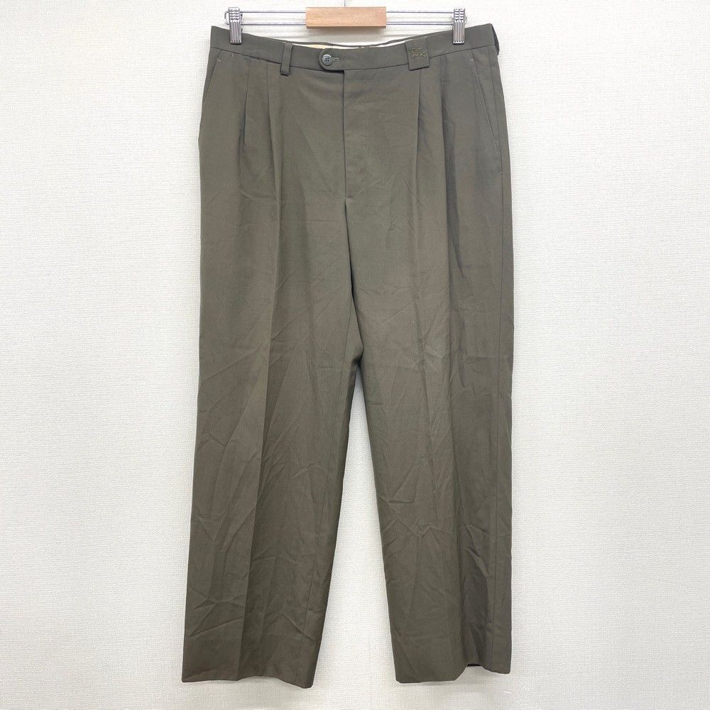 90s Burberry バギースラックス グレーカラー春夏用ウール100% Burberry's グレー スラックス - メルカリ