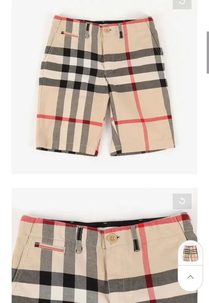 BURBERRY バーバリー チルドリン メンズ 女性用 12 税金 半ズボン