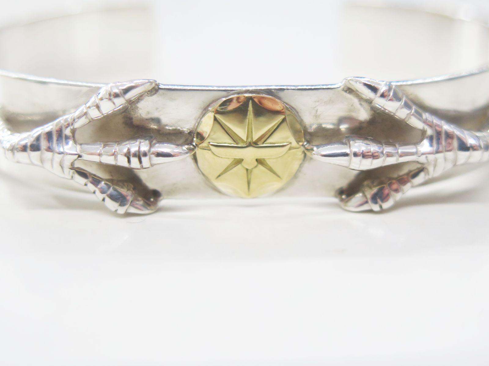 GOD SUNS ゴッドサンズ 平打ち銀爪バングルK18メタル - メルカリ