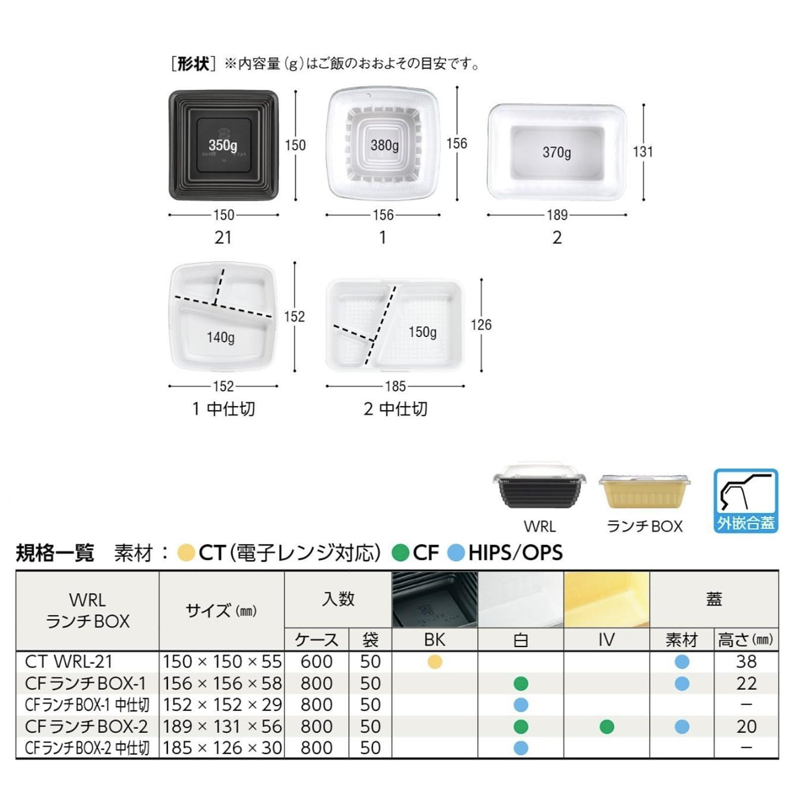 ＣＦランチＢＯＸ－２ Kagaku 身 中央化学 Chuo 50枚入 SKLAD-KIRPICHA_RU