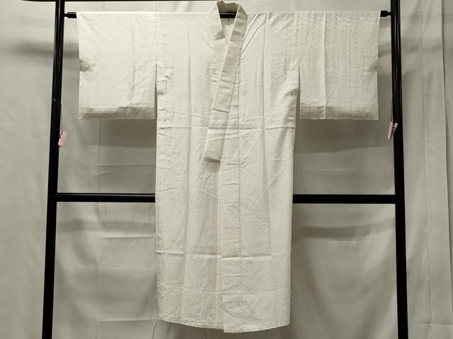 平和屋着物□長襦袢 無双仕立て 草花地紋 鈴乃屋扱い 正絹 逸品