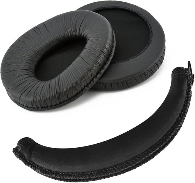 【在庫処分】Geekria イヤーパッド+ ヘッドバンド 交換用 ソニー SONY MDR Z600 V600 V900 V900HD V7509 V7509HD 等に 対応 交換性あり イヤークッション (ブラック) セット