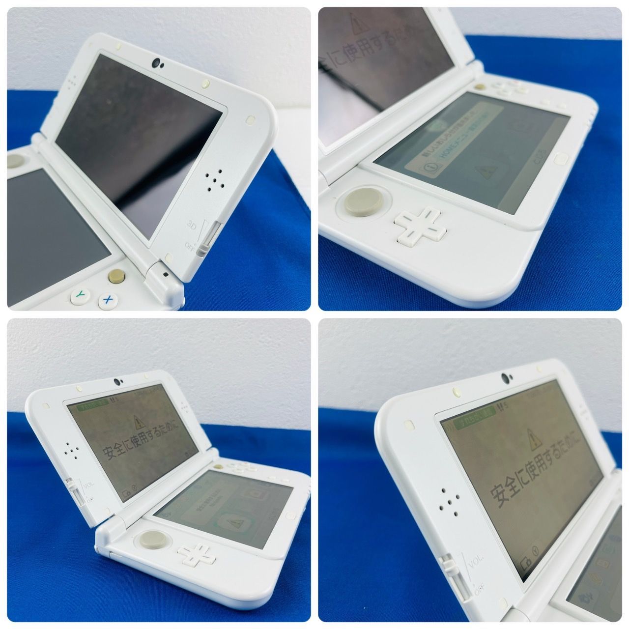 ◇625【動作OK／液晶要確認】New ニンテンドー 3DS LL 本体のみ RED-001 上下画面IPS液晶 ホワイト 白 NINTENDO 任天堂