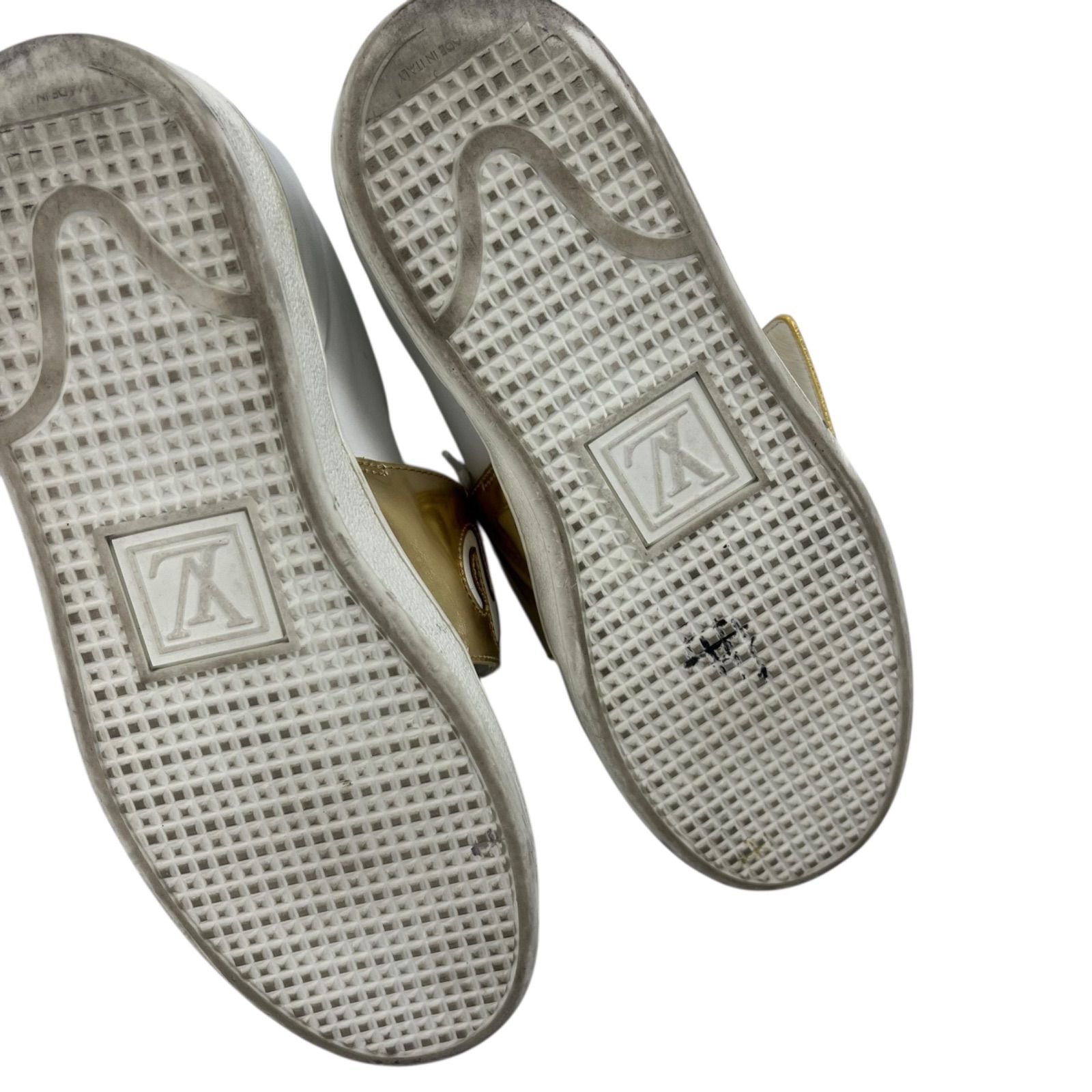 ルイヴィトン LOUIS VUITTON ベルクロ ロゴ スニーカー 靴 シューズ 36