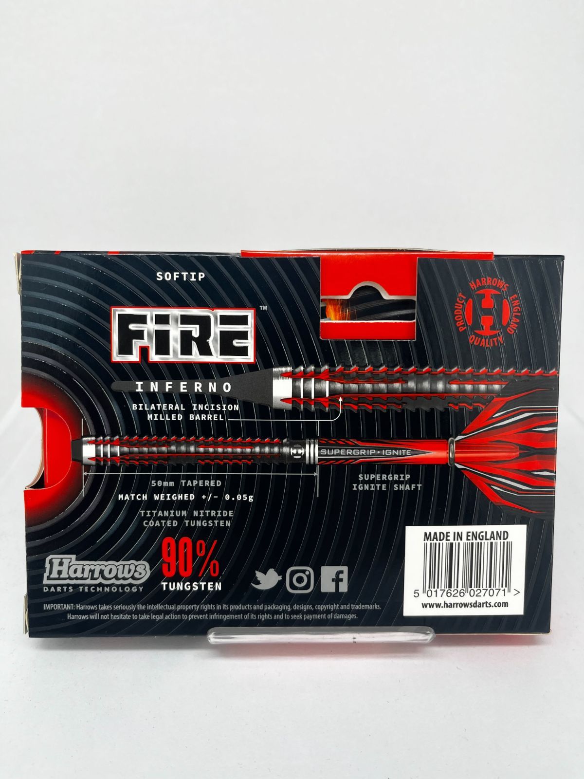 全国送料無料】新古品 Harrows FIRE INFERNO ファイア インフェルノ