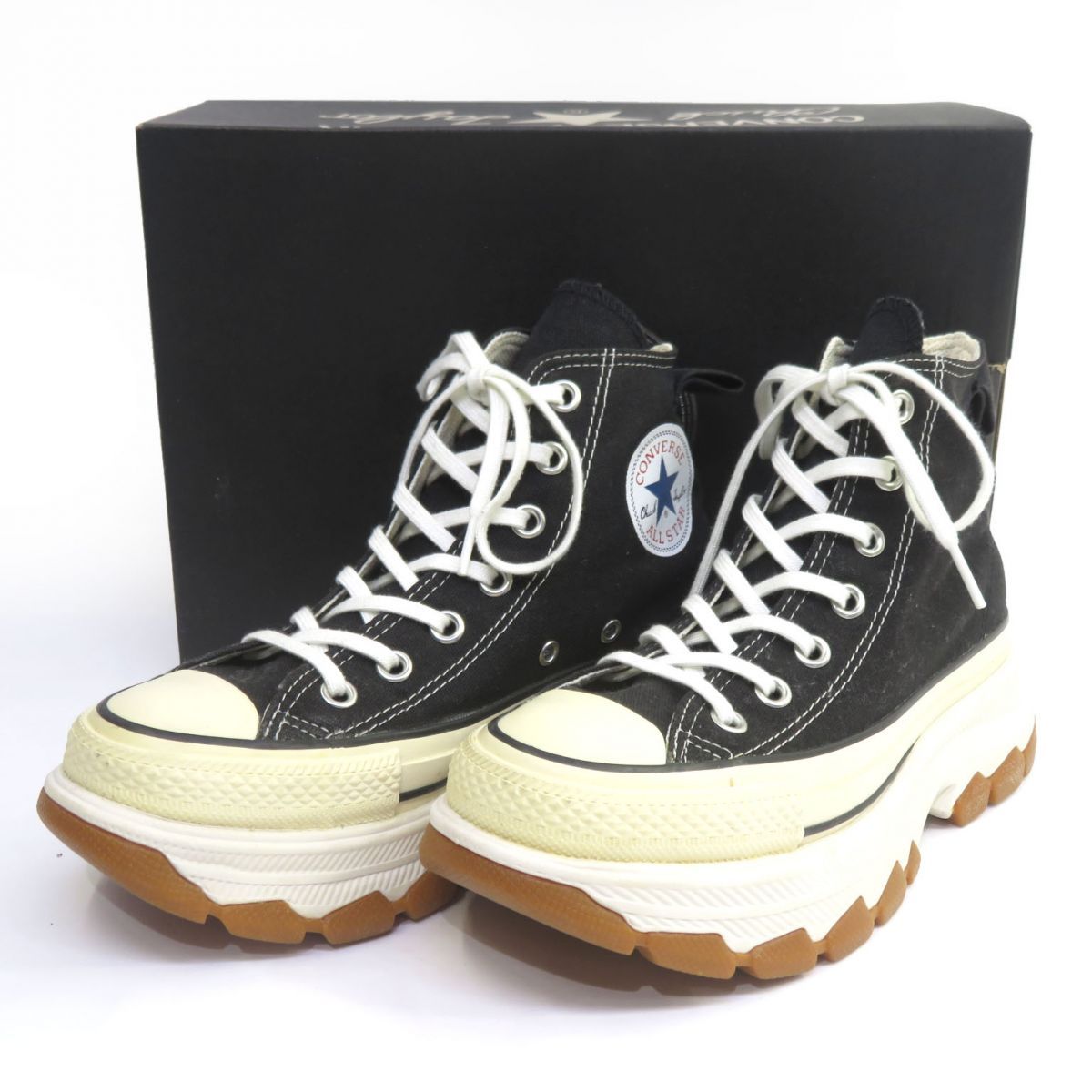 CONVERSE コンバース ALL STAR 100 TREKWAVE HI オールスター トレックウエーブ 1SD036 US4.5 23.5cm  箱有 ※中古 - メルカリ