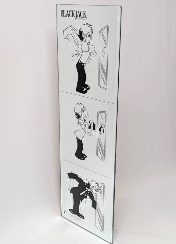 手塚治虫】ブラックジャック 壁かけミラー/パブミラー/昭和/鏡/mab0154