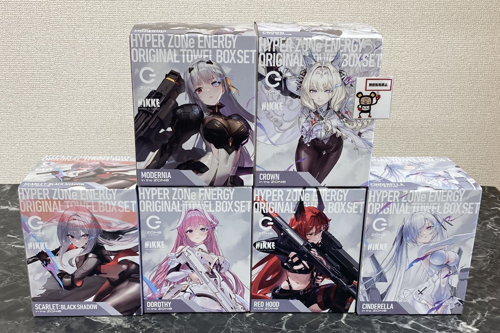 新品未開封 ZONE 勝利の女神 NIKKE タオル 6種 コンプリート