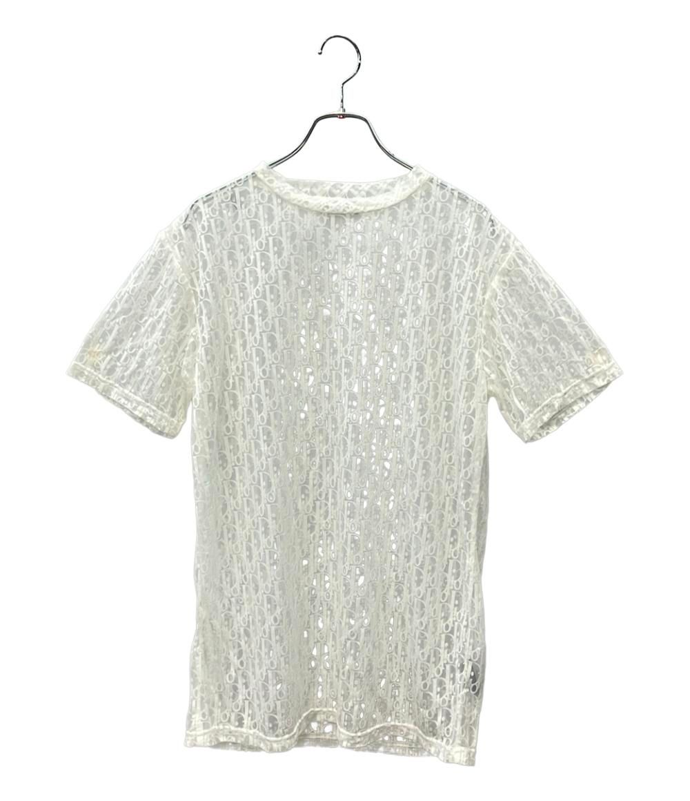 クリスチャンディオール 半袖Tシャツ シースルー ロゴ 923J615A0537 レディース SIZE XXS Christian Dior