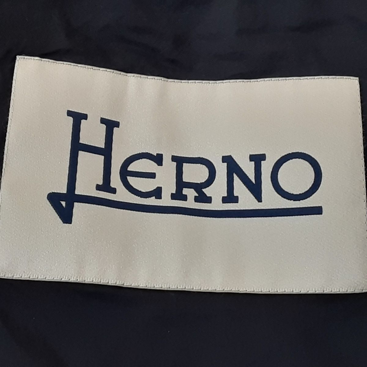 HERNO(ヘルノ) ダウンジャケット サイズ44 L レディース美品 - ダークネイビー 長袖/冬
