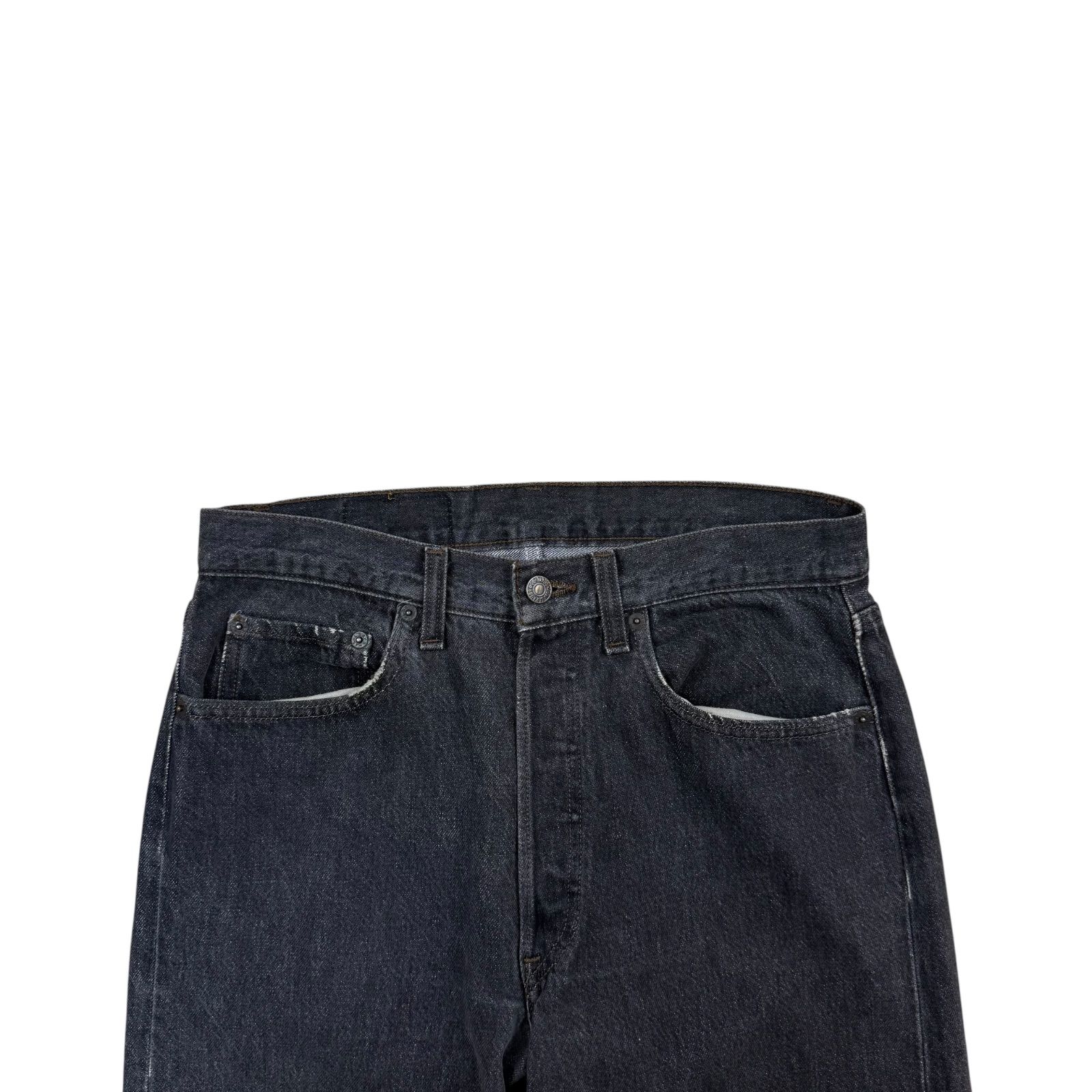 90 s アメリカ製 Levi’s リーバイス 501 ヤーンダイブラックデニムパンツ W 32 L 36 先染め 黒 ジーンズ ジーパン ヴィンテージ ビンテージ