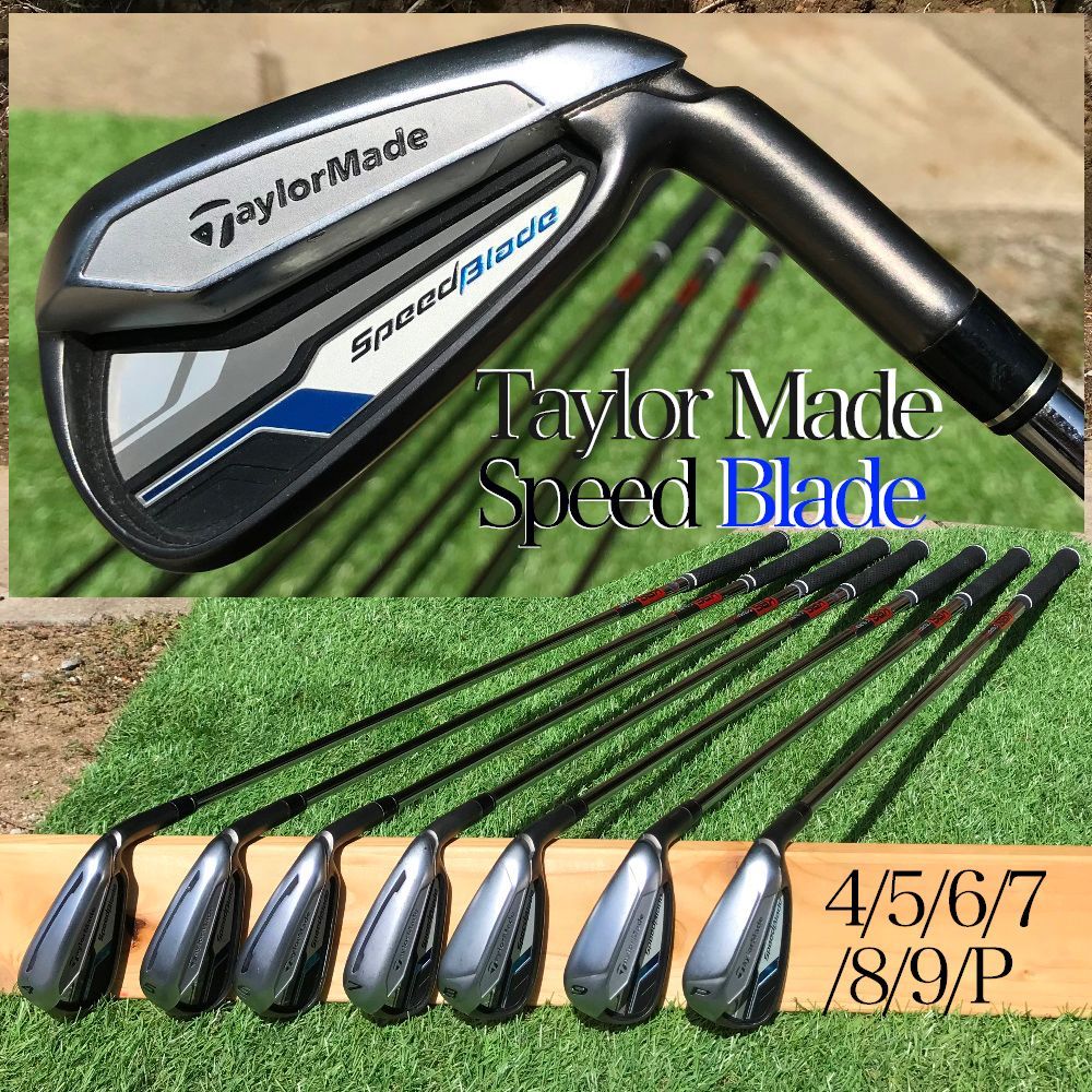 TaylorMade Speed Brade 4本セット(6、7、8、9) TaylorMade Speedblade アイアン 4～9、P 7本 【公式通販】