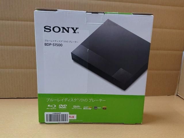 【美品】SONY ブルーレイディスク/ DVDプレーヤー　BDP-S1500 美品】SONY BDP-S1500 ブルーレイ/DVDプレーヤー - メルカリ