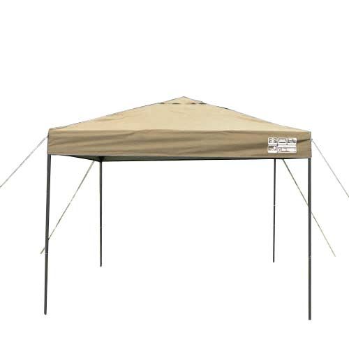 Re SWELL 組立て簡単 !! ワンアクション タープテント スチールフレーム 2.5ｍ ベンチレーション 高耐水加工 UVカット コーティング 紫外線カット 遮熱 ベージュ