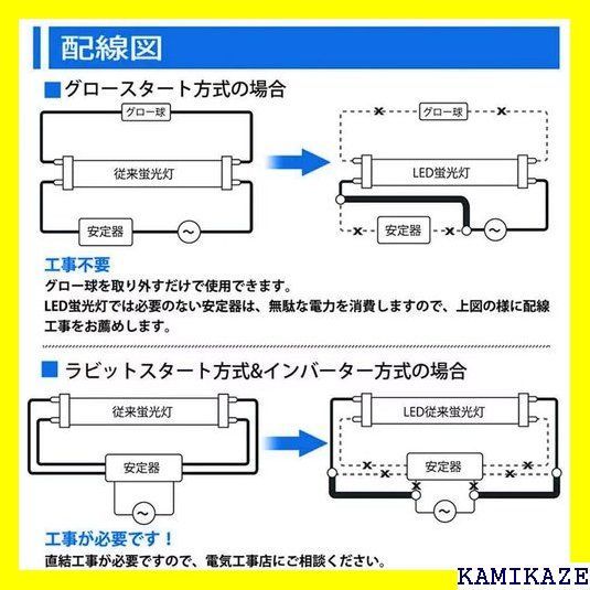 ☆在庫処分 LED蛍光灯 直管 40W形 昼光 120cm 230 工事不要 換え 節電