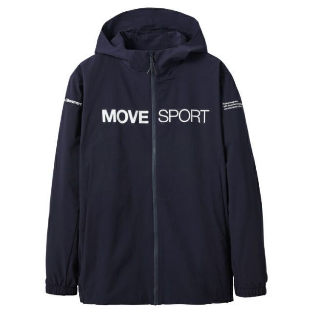 DESCENTE デサント AIRY TRANSFER ライトリップ フルジップフーディー ネイビー XAサイズ DMMVJF11 NV | スポーツ スポーツウェア ウエア 服 衣類 機能性 アウター 長袖 ロングスリーブ 素材 リブ仕様 ス
