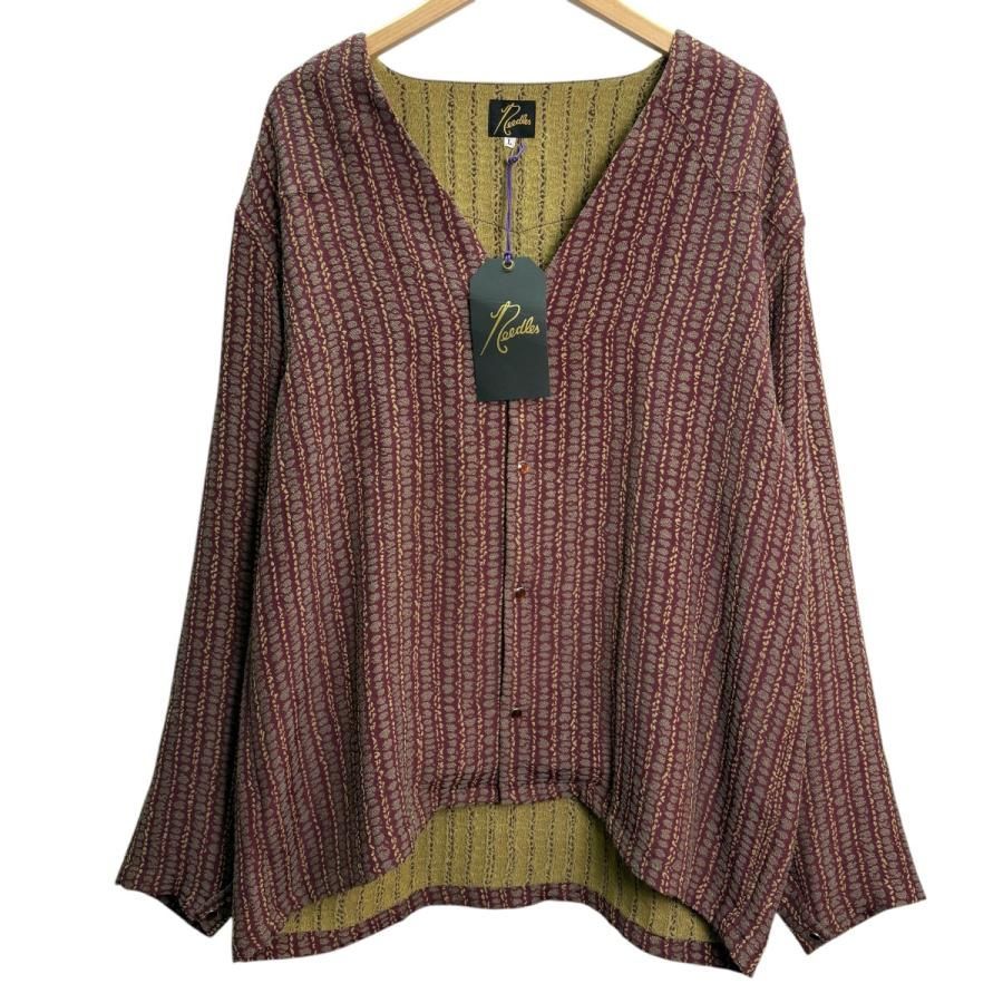 美品】サイズ【L】ニードルス Needles Cowboy V Neck Shirt - R