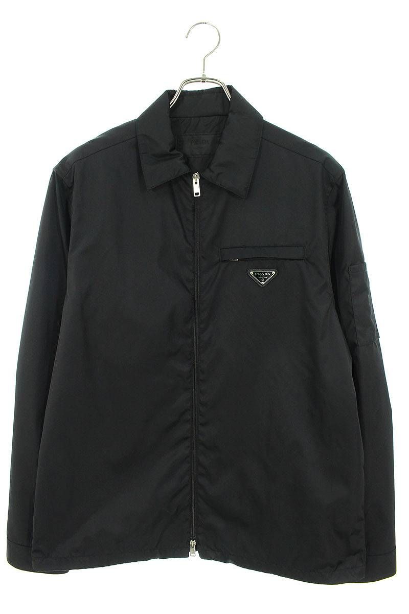 プラダ 21AW SC502 S201 1WQ8 RE-NYLON三角ロゴプレートナイロン長袖 