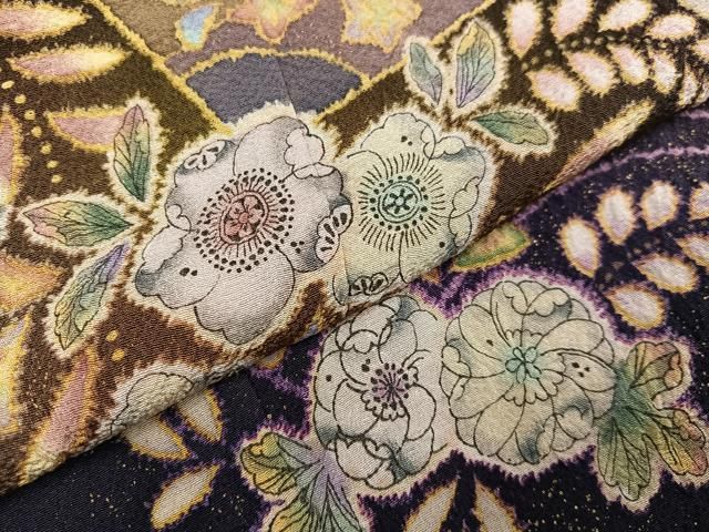 平和屋着物○越後十日町の一流染匠 桐屋・翠山工房 訪問着 絞り 辻が花