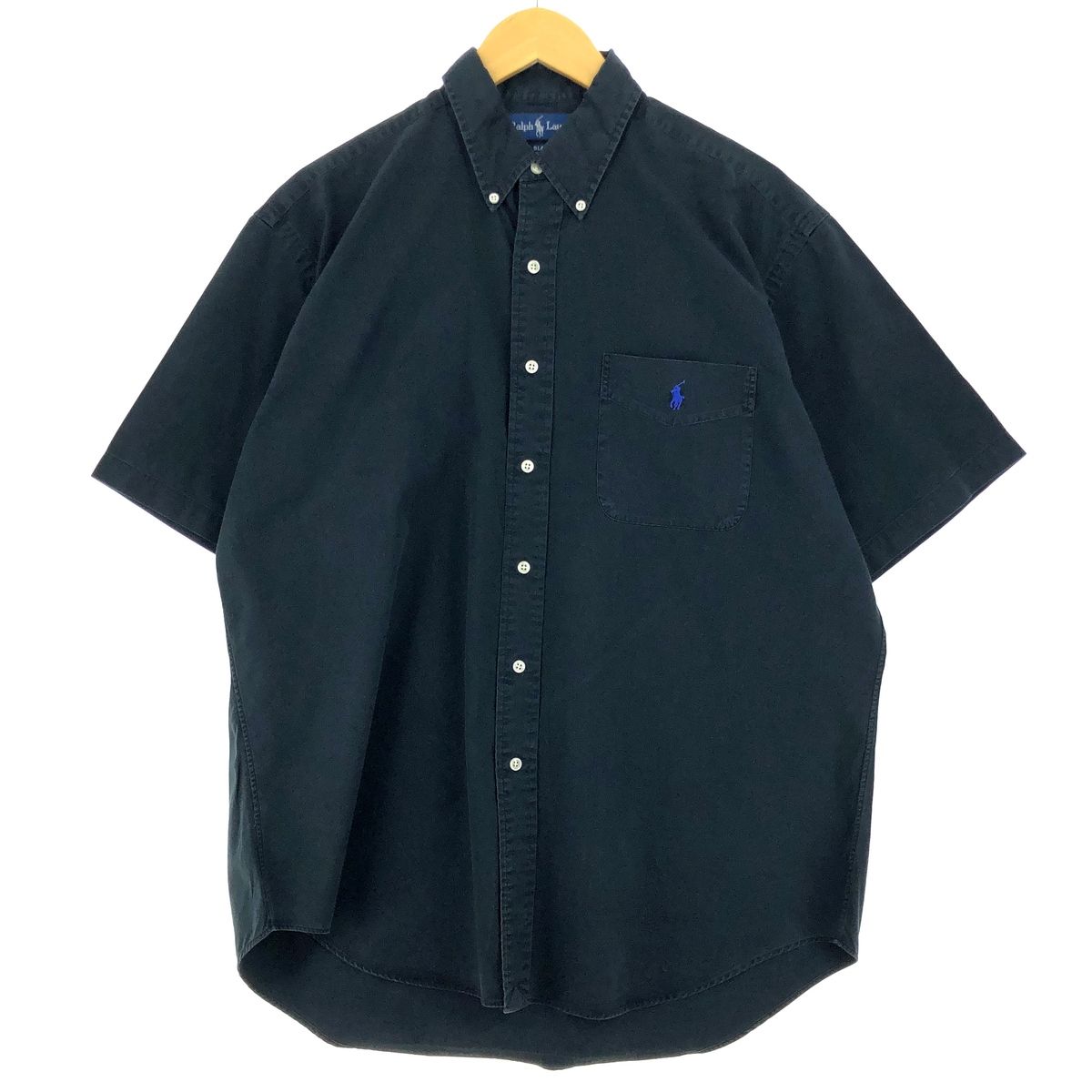 古着 ラルフローレン Ralph Lauren BLAKE 半袖 ボタンダウンシャツ メンズL/eaa460485