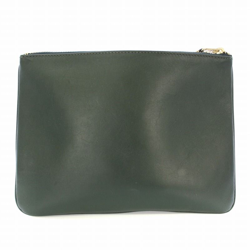 コムデギャルソン COMME des GARCONS ポーチ レザー 緑 /TK ○D - メルカリ