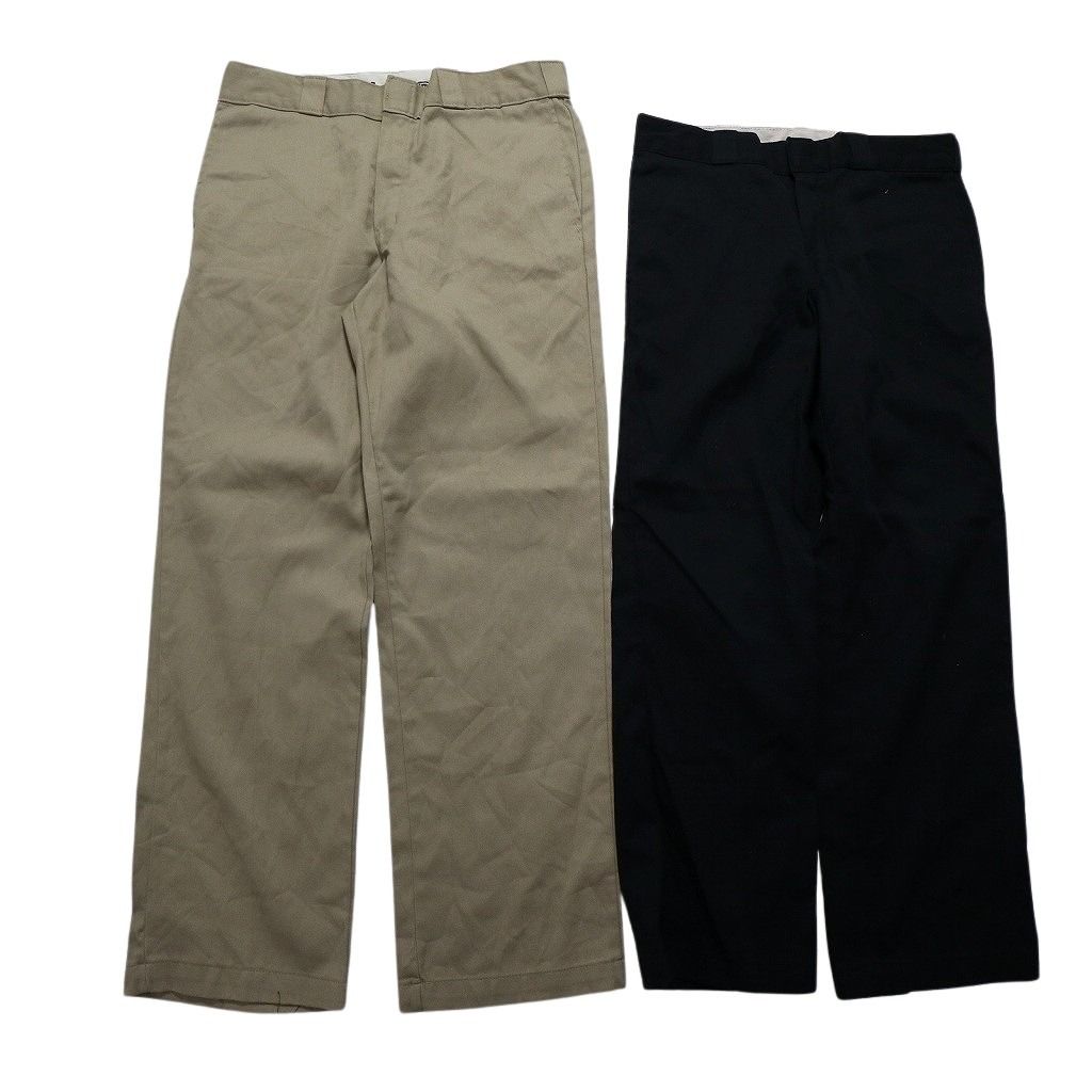 古着卸 ディッキーズ Dickies 874 ワーク パンツ 8枚セット メンズ 34 ノープリーツ センタークリース 古着 NB9792 KIN-KAAI_COM