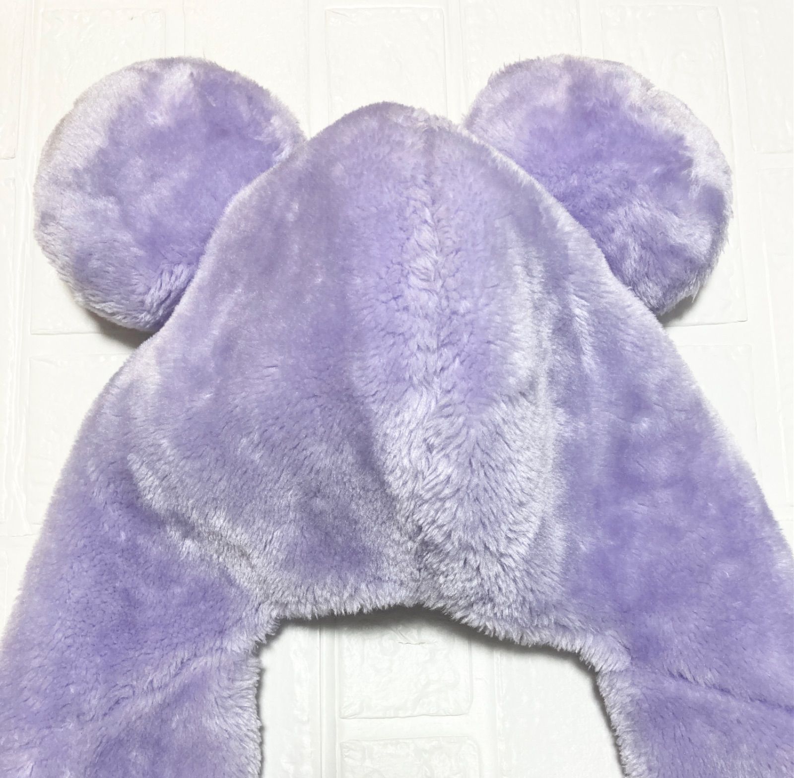 ディズニーリゾート ミッキー マフラーファンキャップ ミニー 紫 