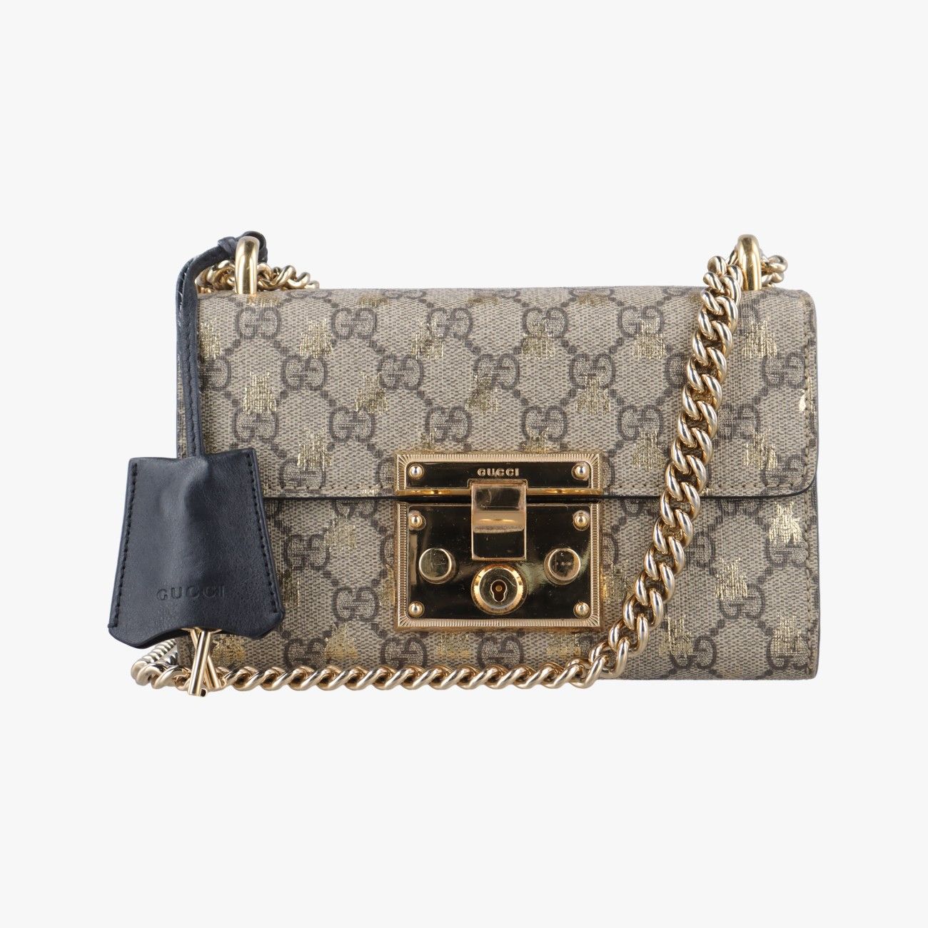 グッチGucciパドロックブラウンPVCコーティングキャンバス409487H033575788