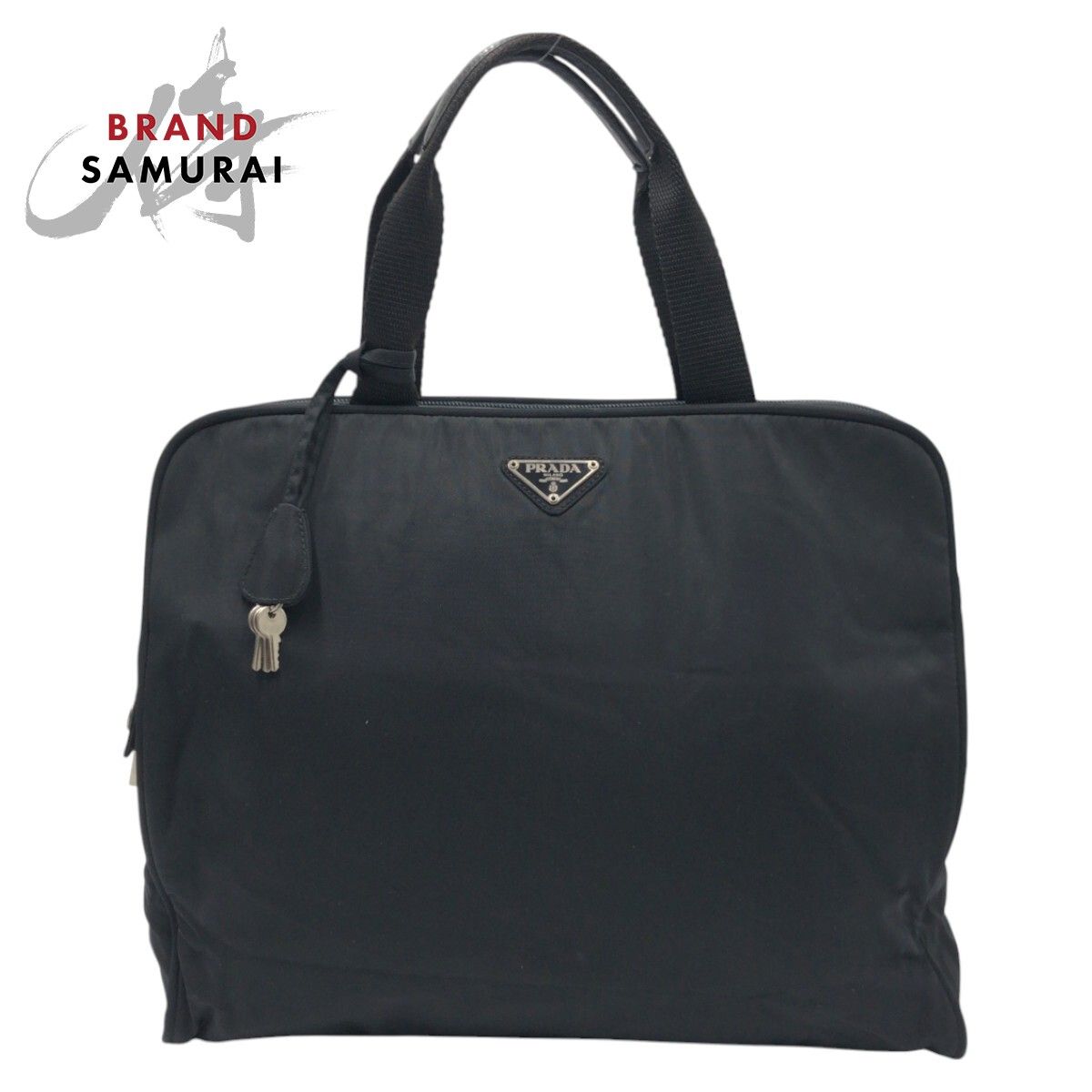美品 PRADA 小売 プラダ テスート 三角ロゴ ブラック 黒 ナイロン