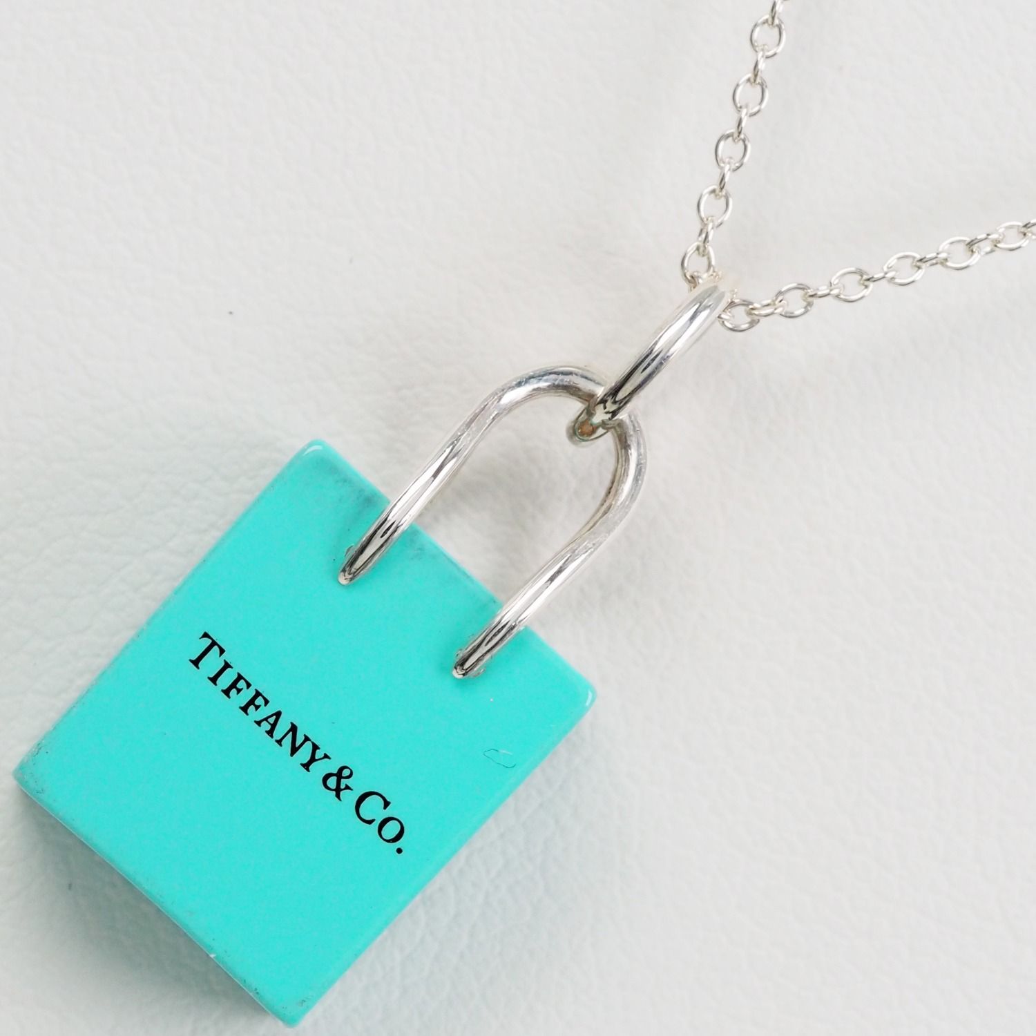 TIFFANY&Co.】ティファニー ショッピング バッグ チャーム シルバー ...