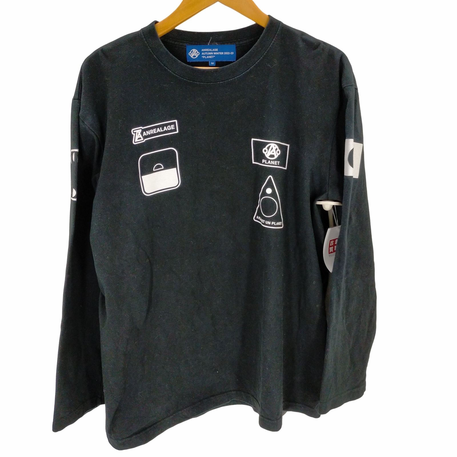 アンリアレイジ ANREALAGE 22AW Mission patch print long T-shirts  メンズ  50