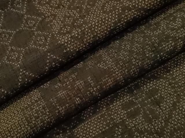 平和屋着物○上質な紬 短冊吉祥花文 正絹 逸品 未使用 CAAZ6518dy