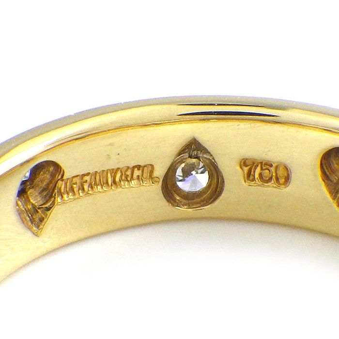 ティファニー Tiffany & Co. リング ドッツ ダイヤモンド K18YG PT950