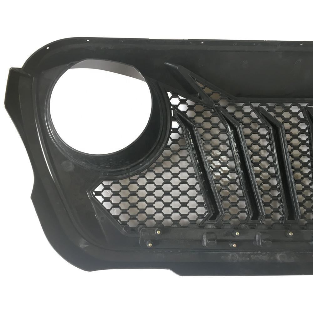 ジープ Wrangler JL 2018-2020年 フロントグリル ブラック グリル交換用 外装パーツ 改装 ABS製