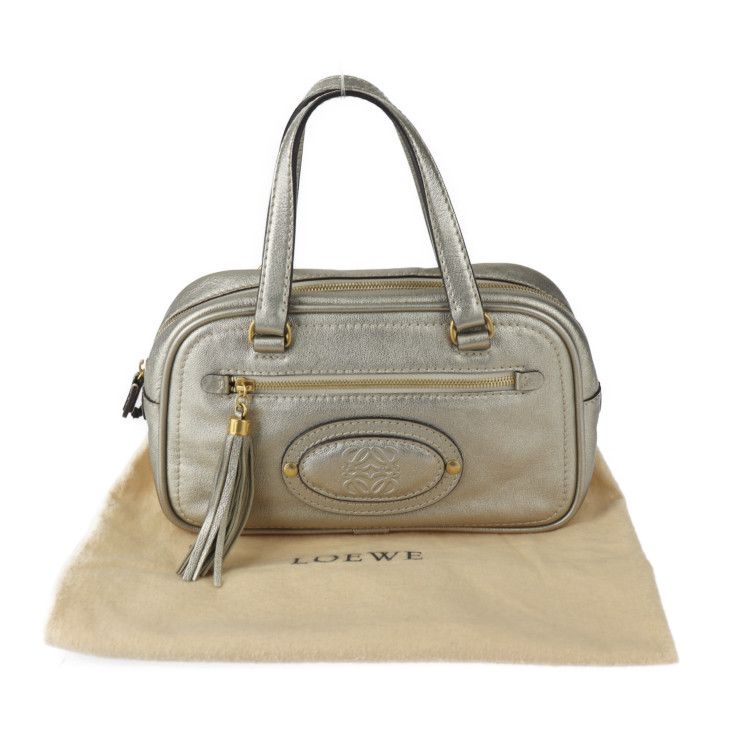 LOEWE ロエベ ミニボストンバッグ ハンドバッグ - レザー