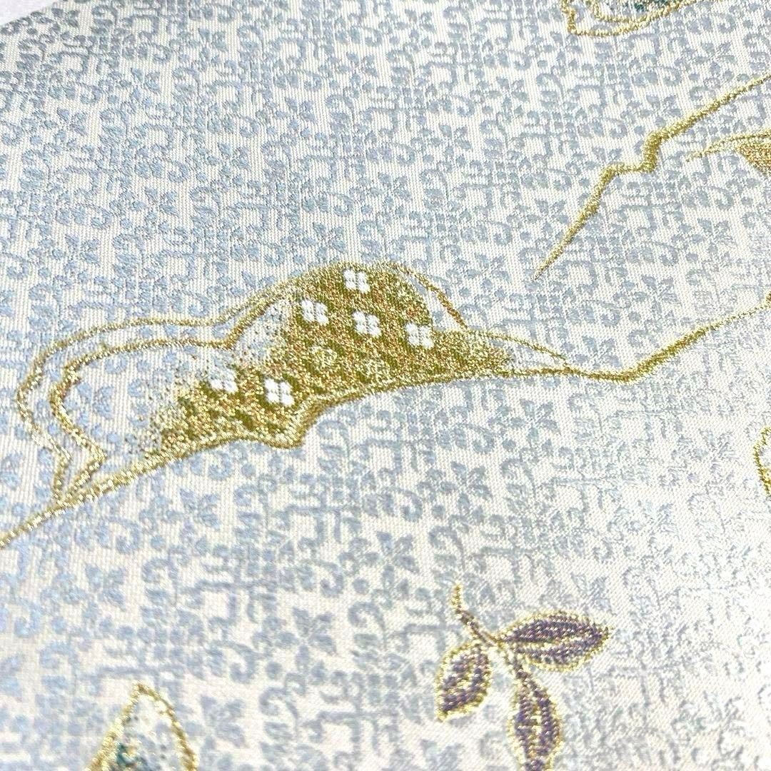 袋帯　金糸　リーフ模様　花菱　着物　045a p 袋帯 金糸 リーフ模様 花菱 着物 045a p - メルカリ