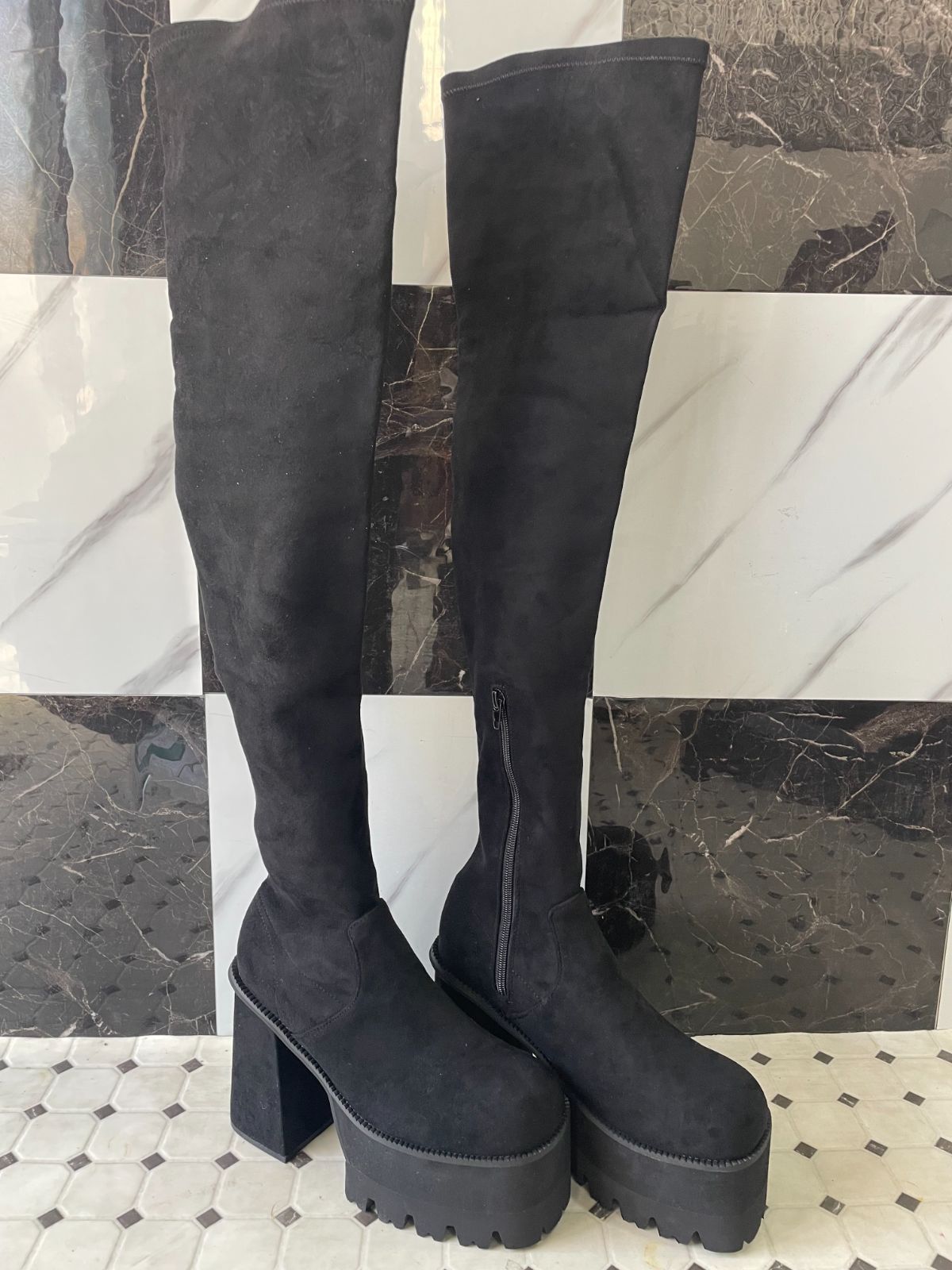 EMODA スクエアフィットロングブーツ EMODA スクエアフィットロング