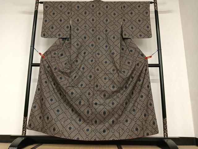 平和屋着物○本場大島紬 龍郷絣 花菱文 正絹 逸品 AAAU8162zg - メルカリ