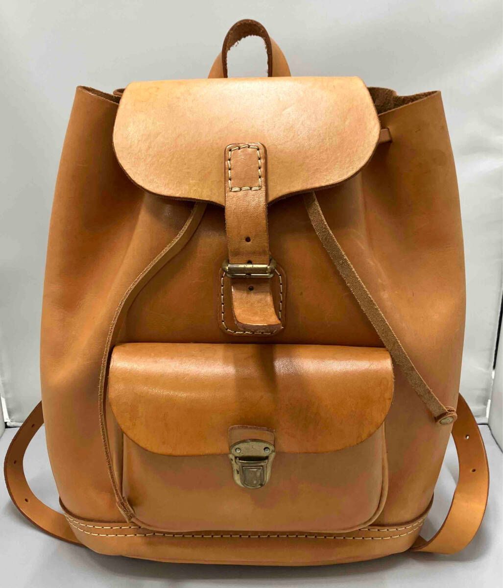 HERZ リュック キャメル レザー 約32×38×14