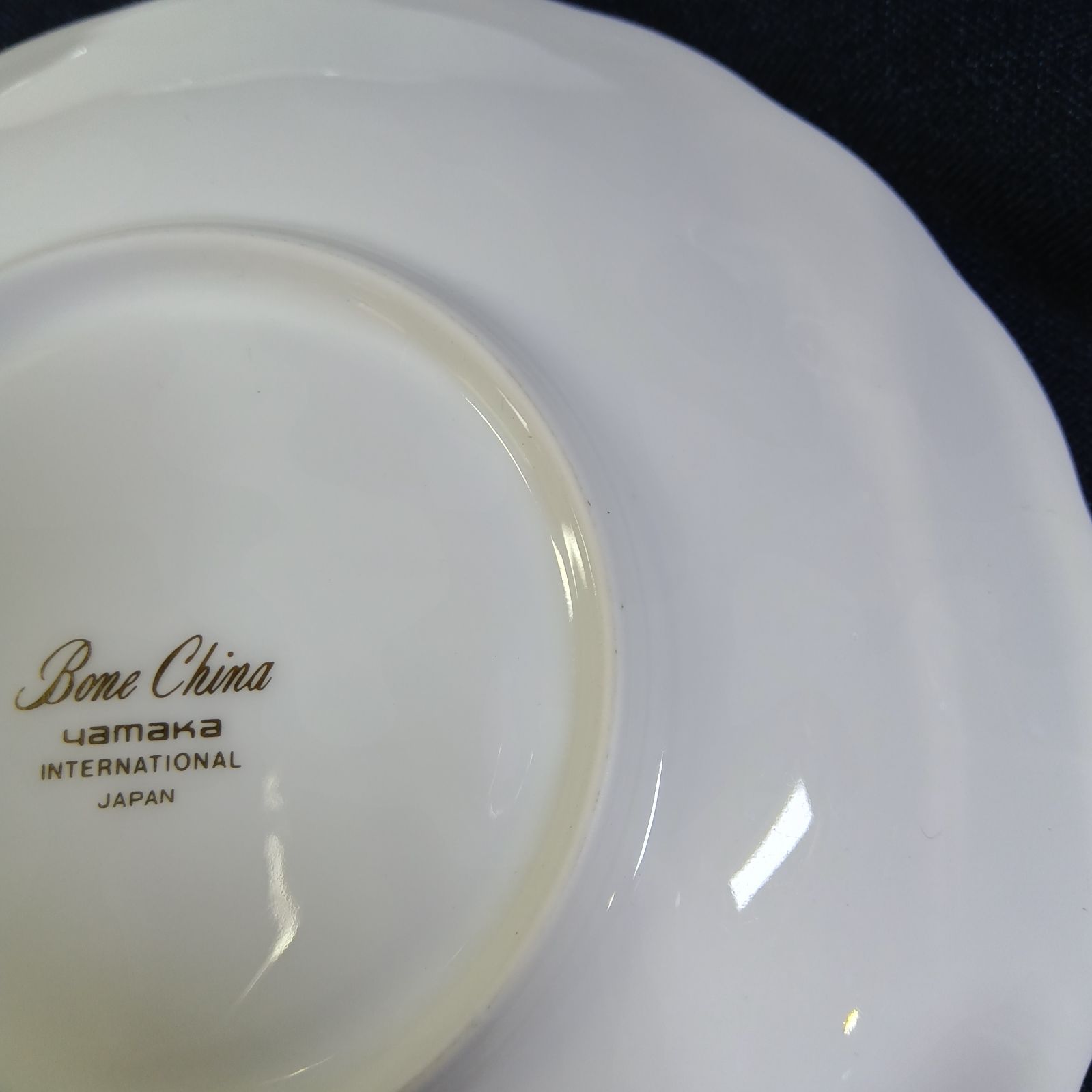 Bone China YAMAKA ボーンチャイナ ヤマカ 葡萄柄 脚付きカップ