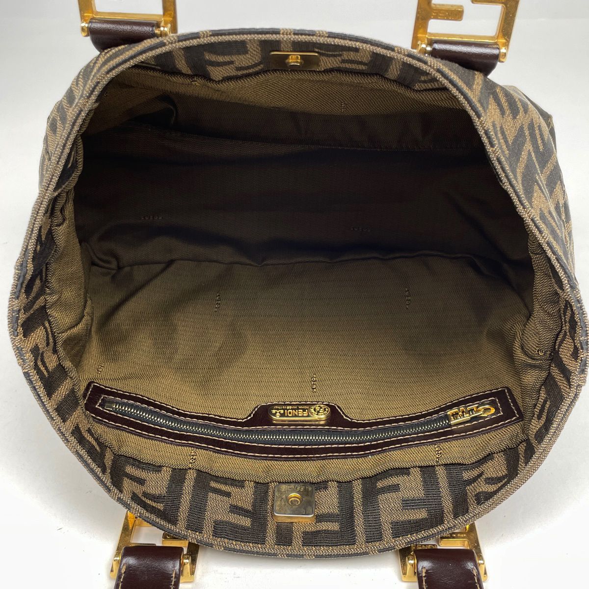フェンディ FENDI ズッカ柄 ハンドバッグ 手提げ ハンドバッグ