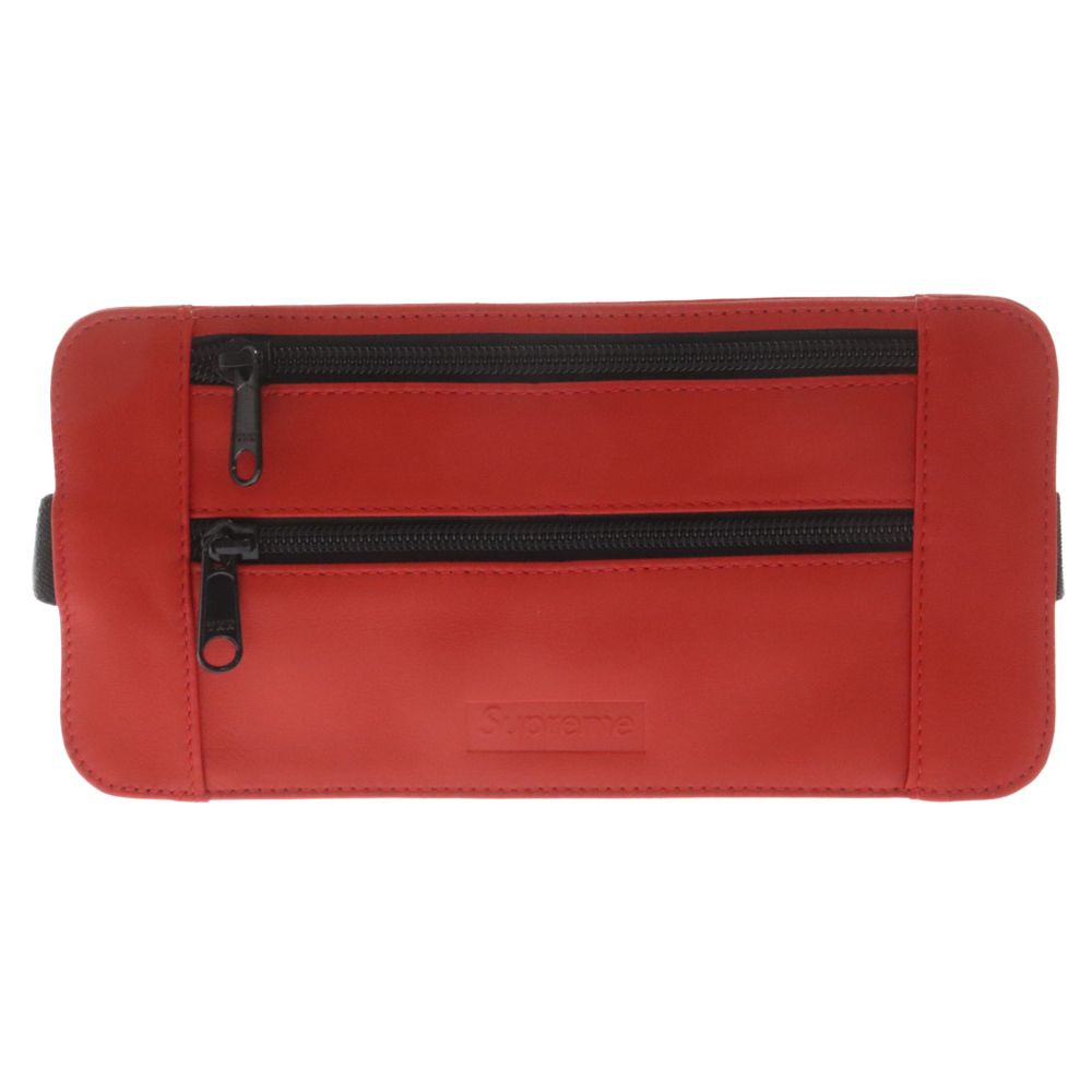 【未使用】プレゼント　Supreme シュプリーム 19SS Leather Waist / Shoulder Pouch ショルダーポーチ ヒップバッグ・ウエストバッグ レザー レッド メンズ 未使用】プレゼント Supreme シュプリーム 19SS Leather Waist
