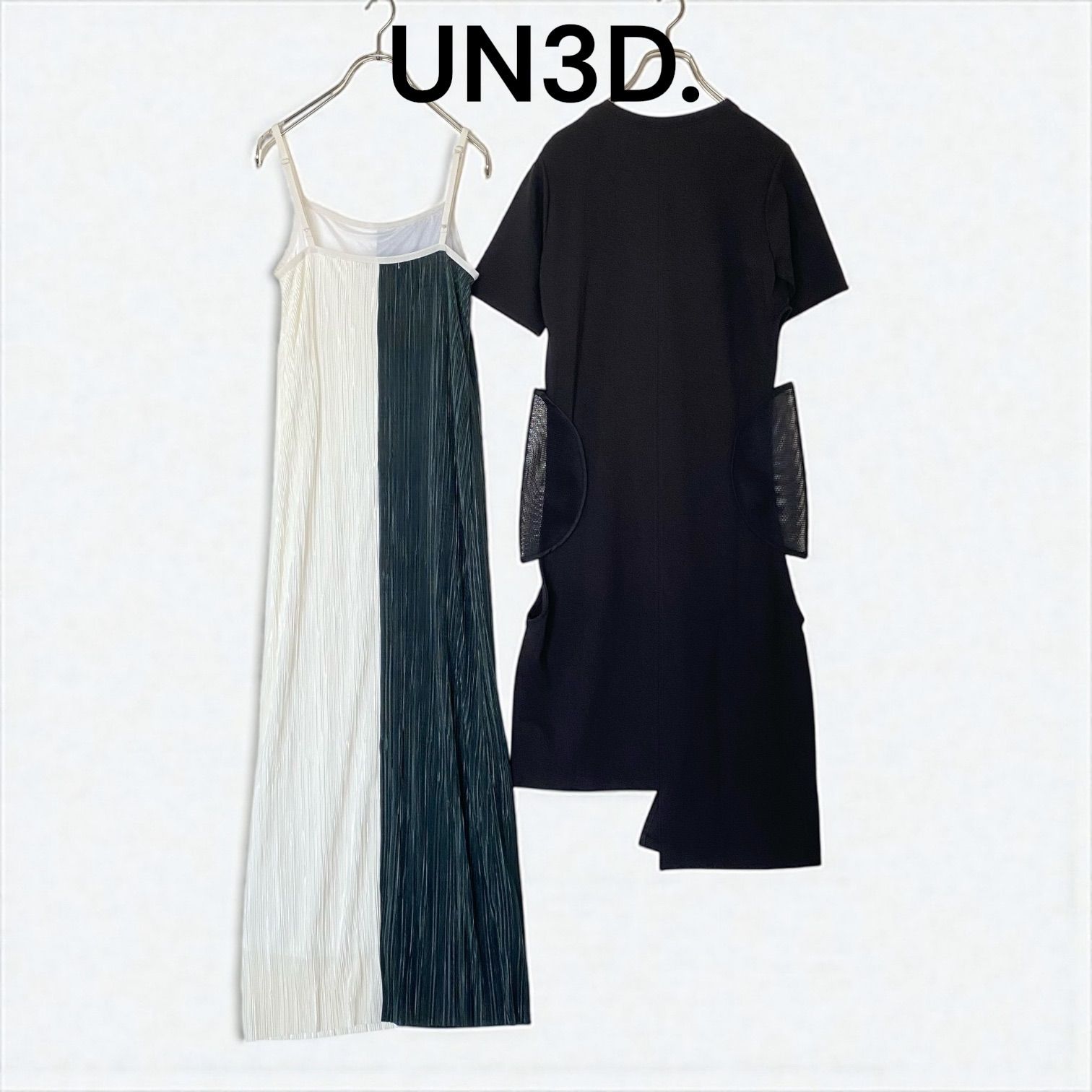 UN3D. アンスリード コンビ サークルカットレイヤードワンピース