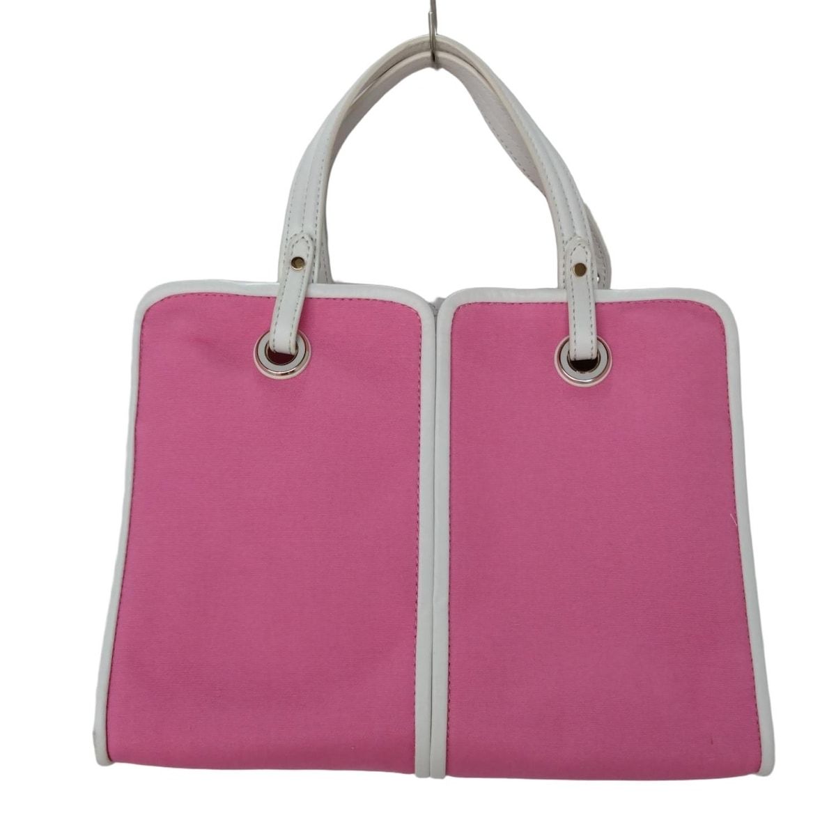 Kate spade(ケイトスペード) ハンドバッグ - ピンク×白 レザー - メルカリ 